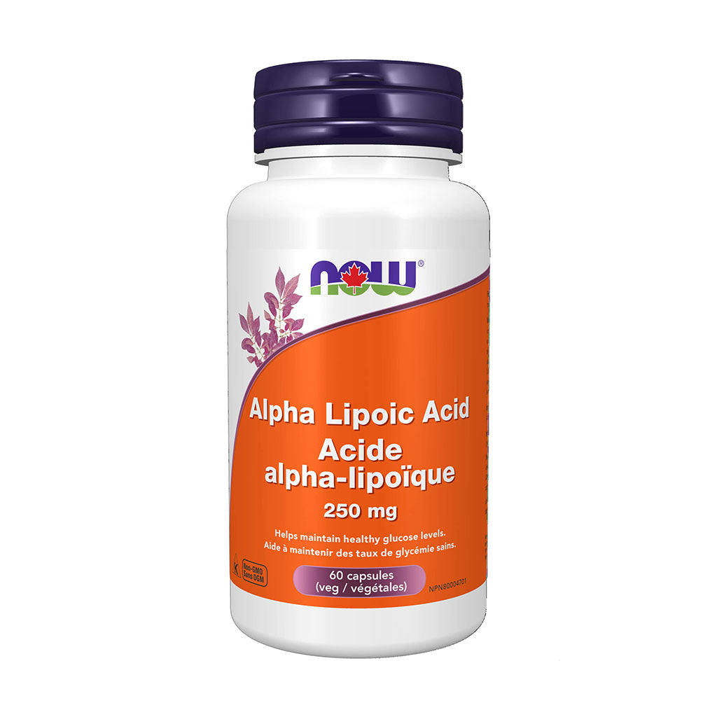 alpha-lipoic acid 250 mg Now - La Boite à Grains