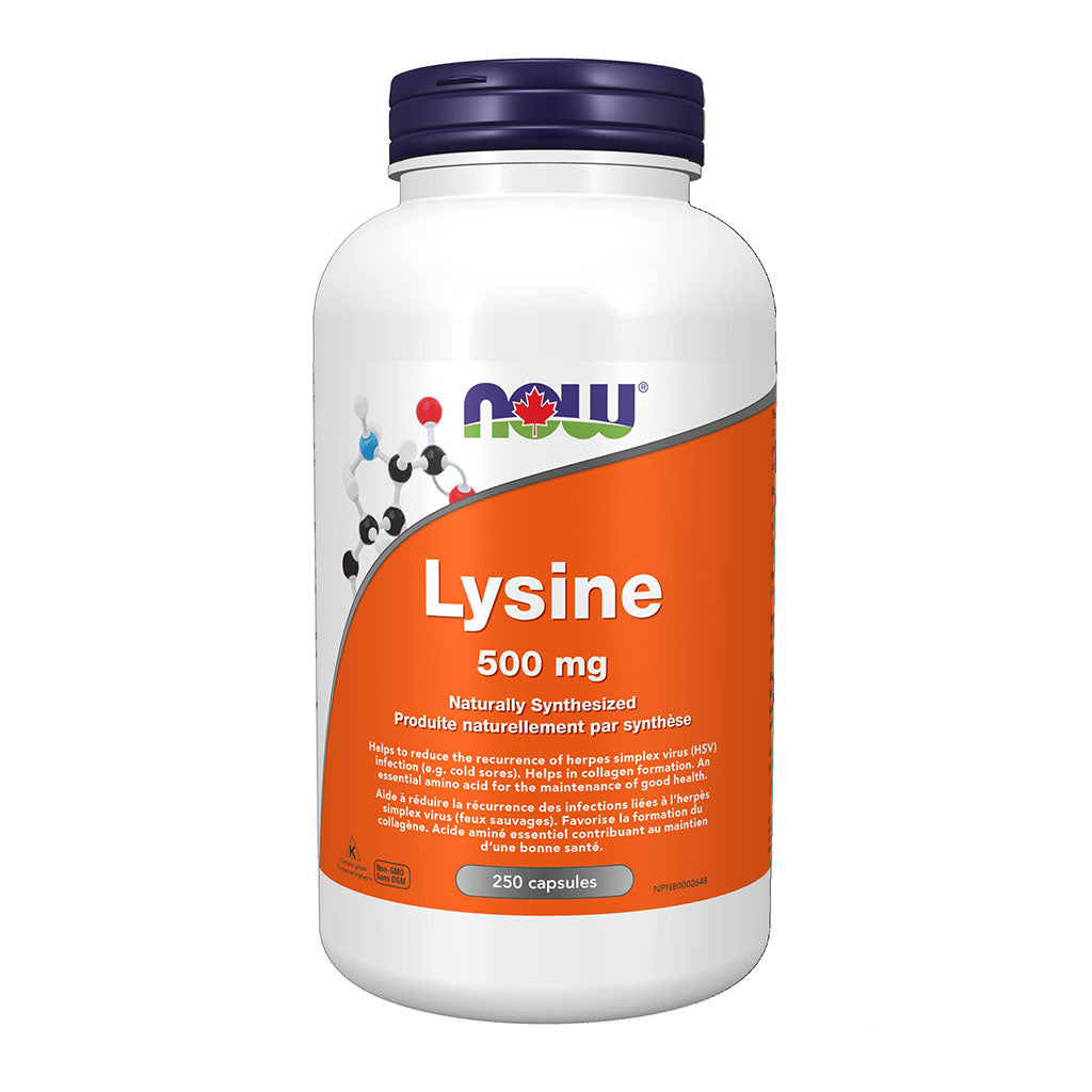 lysine 500 mg Now - La Boite à Grains