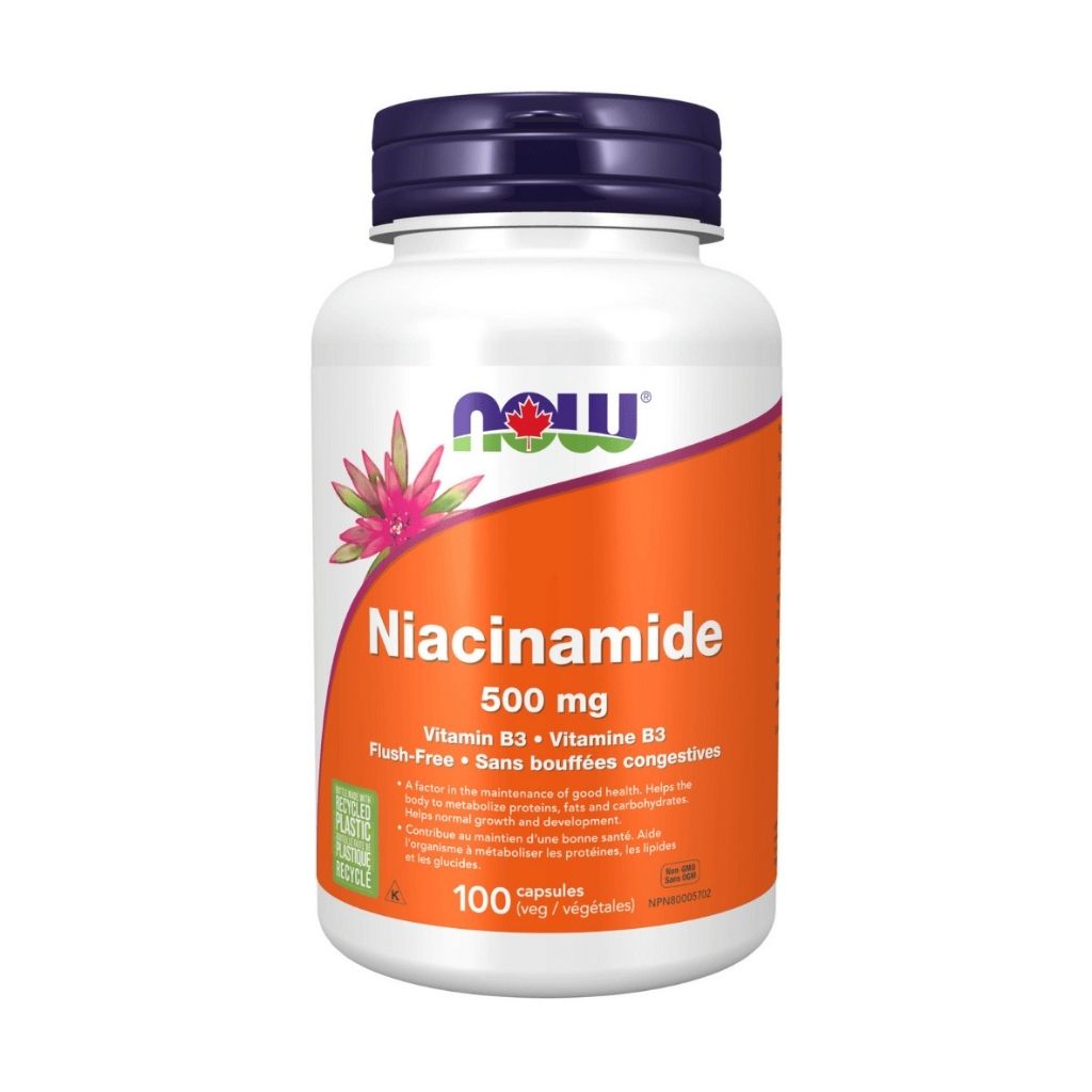 niacinamide vitamin B3 500 mg Now - La Boite à Grains