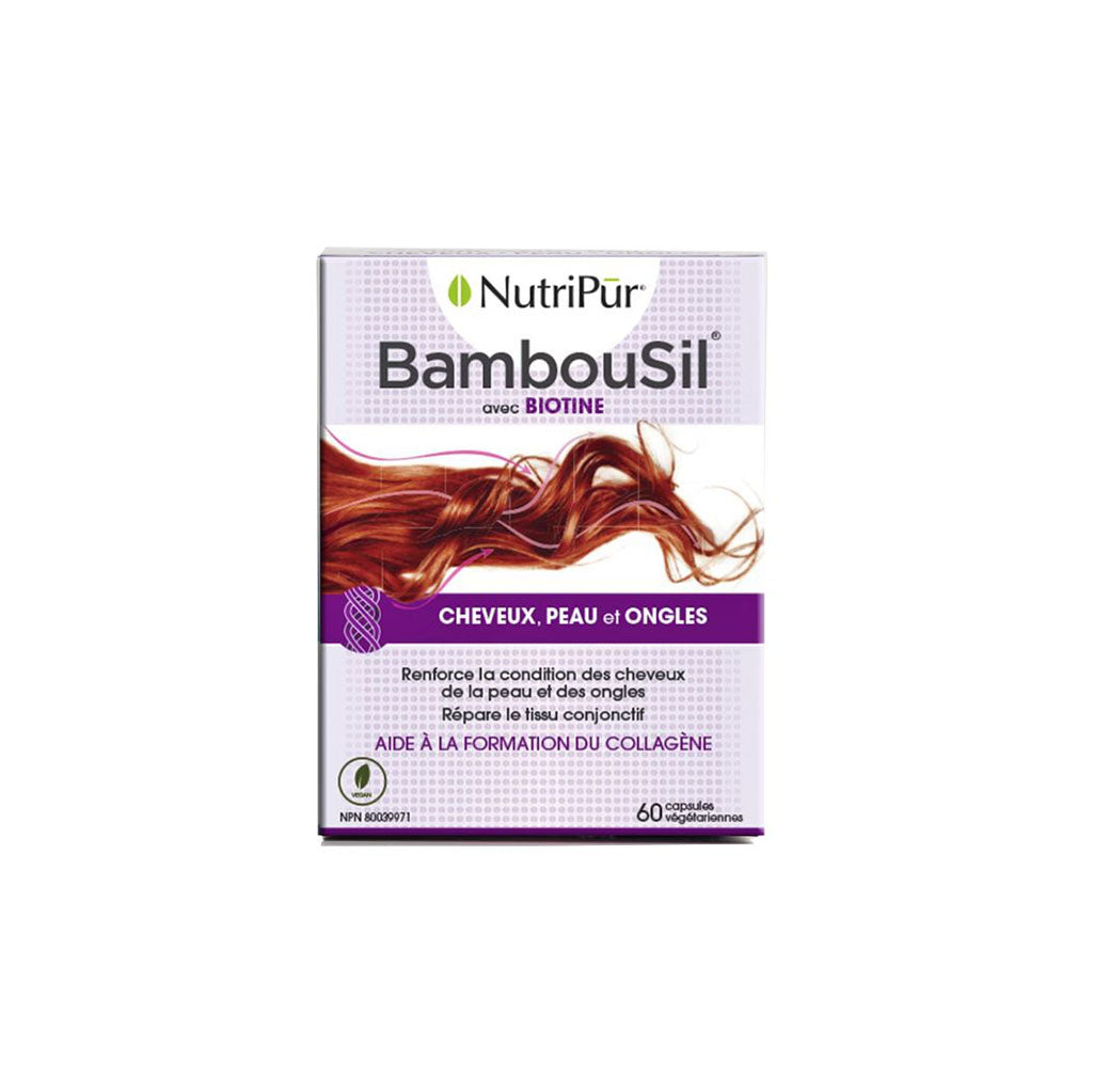 nutripur bambousil avec biotine 60 capsules - La Boite à Grains