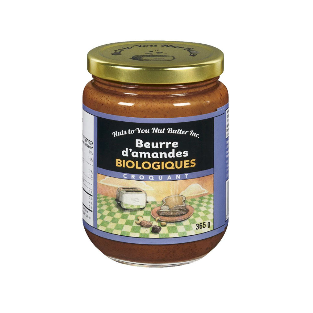 nuts to you beurre d'amandes biologique croquant 365 g
