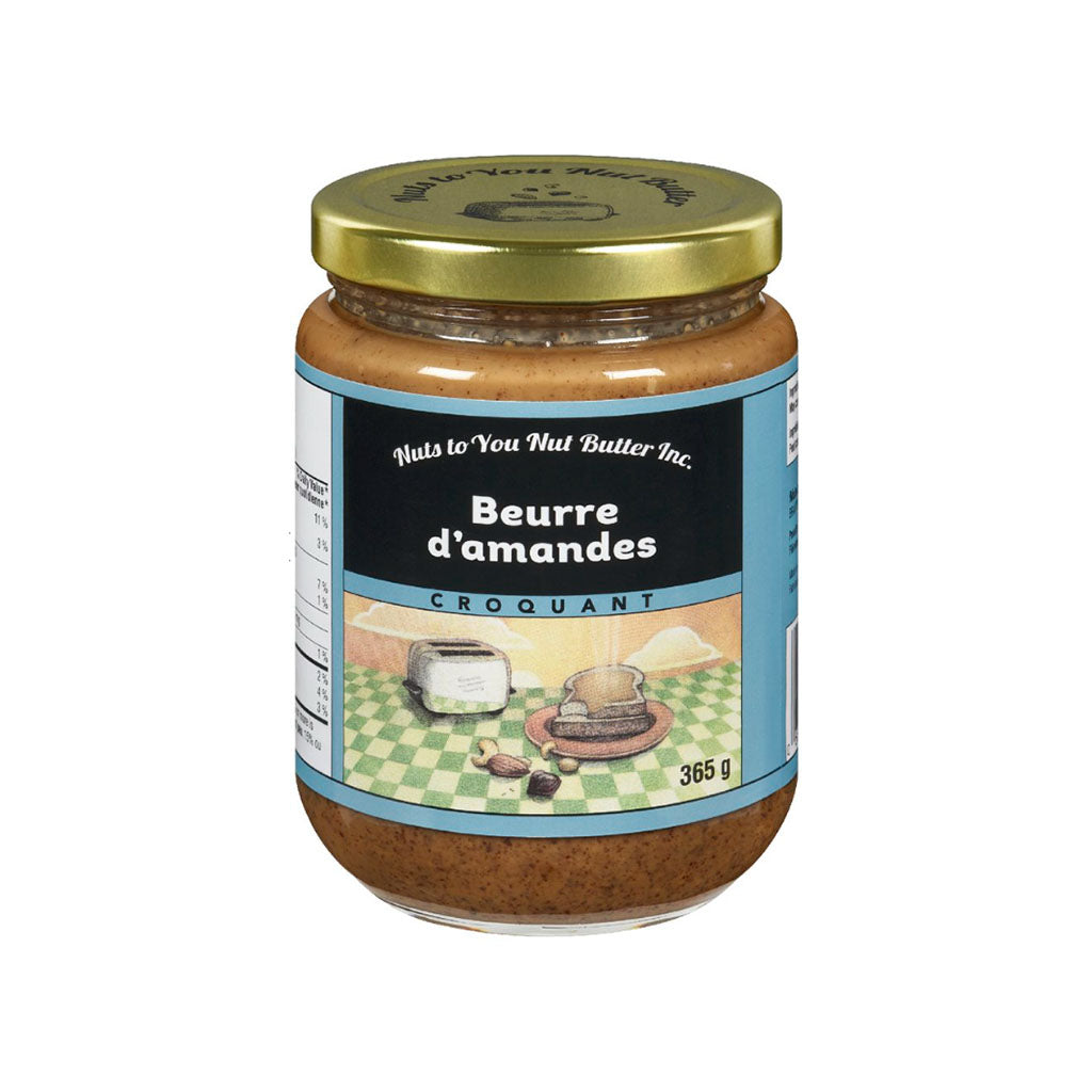 nuts to you beurre d'amandes croquant 365 g