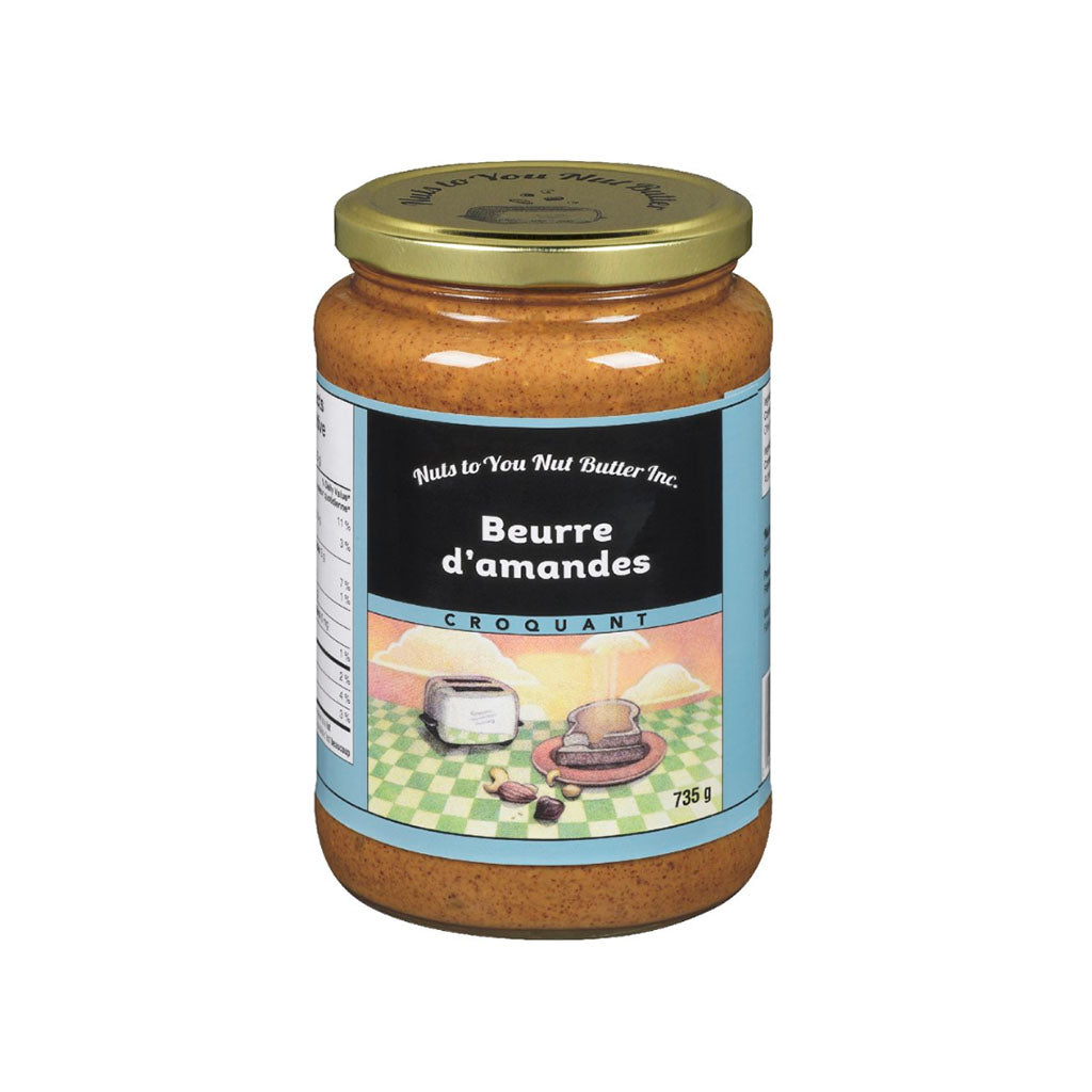 nuts to you beurre d'amandes croquant 735 g