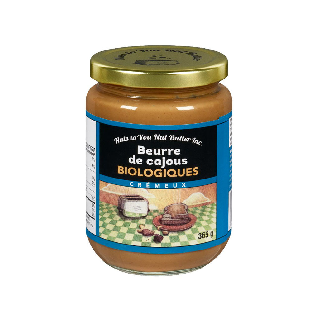 nuts to you beurre de cajous biologique crémeux 365 g