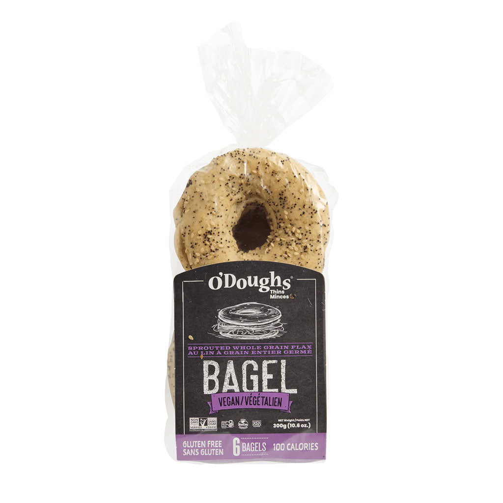 bagels au lin germé sans gluten O'Doughs - La Boite à Grains