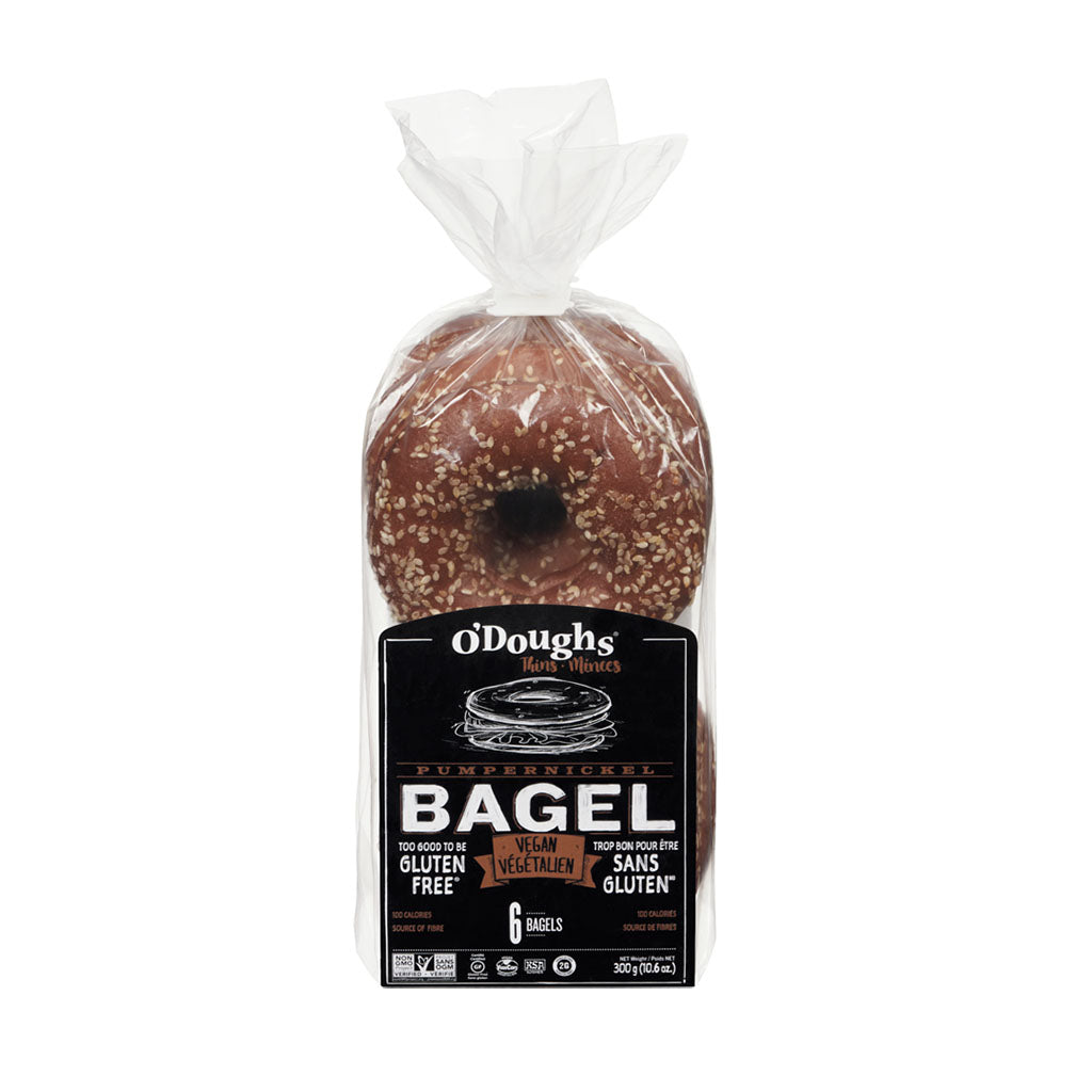 o'doughs bagel pumpernickel sans gluten 300 g- La Boite à Grains