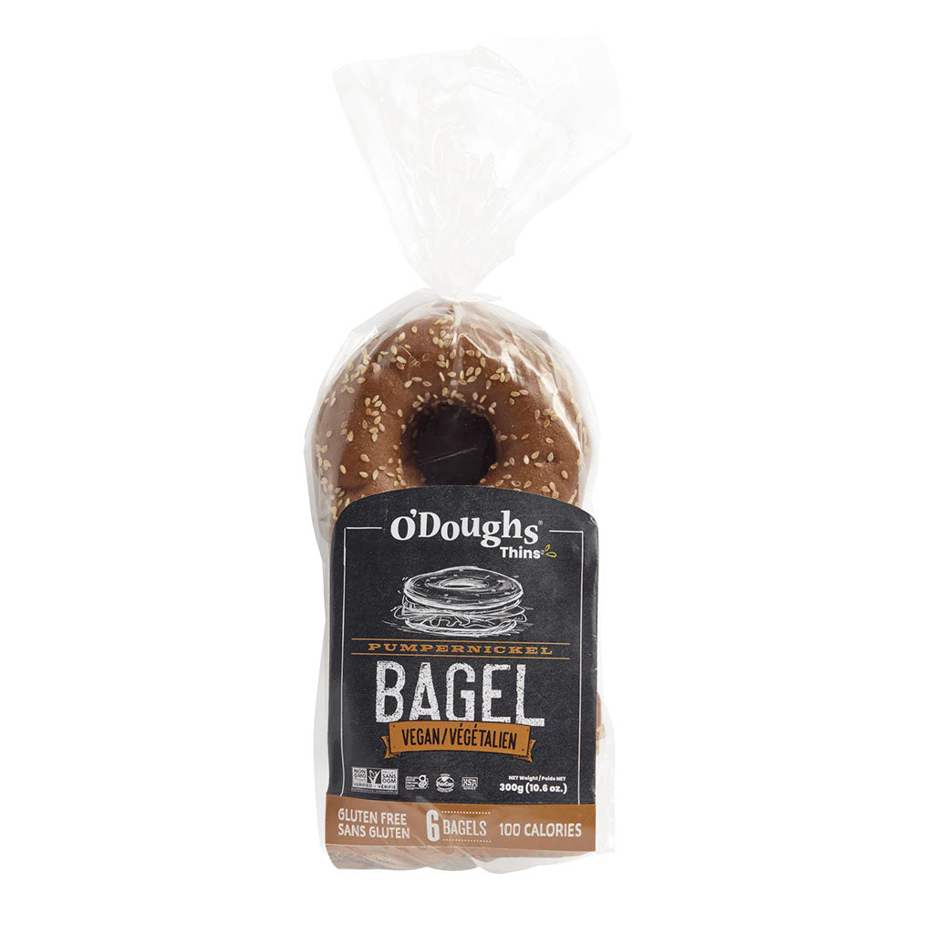 bagels pumpernickel sans gluten O'Doughs - La Boite à Grains
