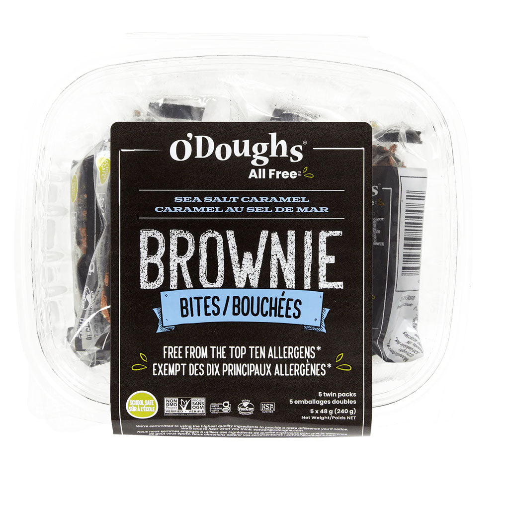 odoughs bouchées de brownie caranel au sel de mer - La Boite à Grains