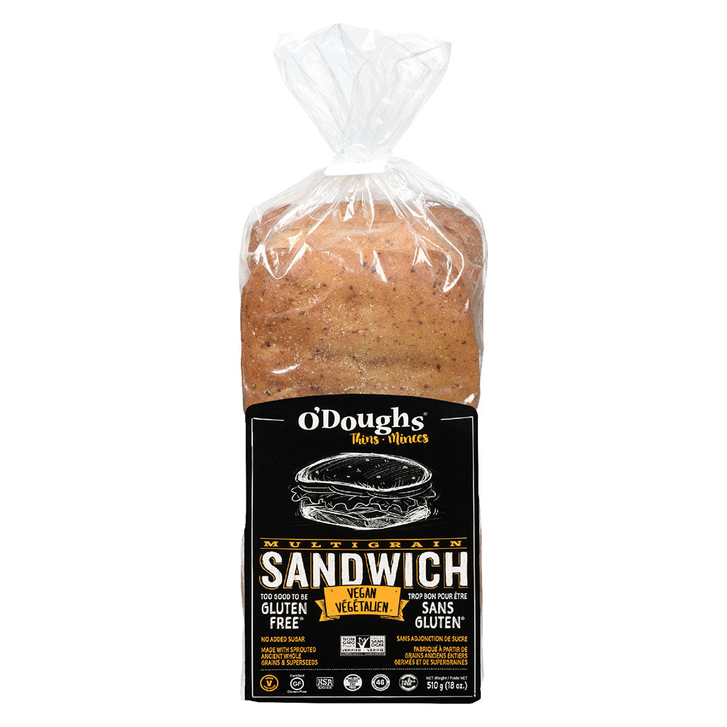 o'doughs pains à sandwich sans gluten multigrain - La Boite à Grains
