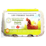 Brown Eggs from Free Range Organic Large Size Les Fermes Valens - La Boite à Grains