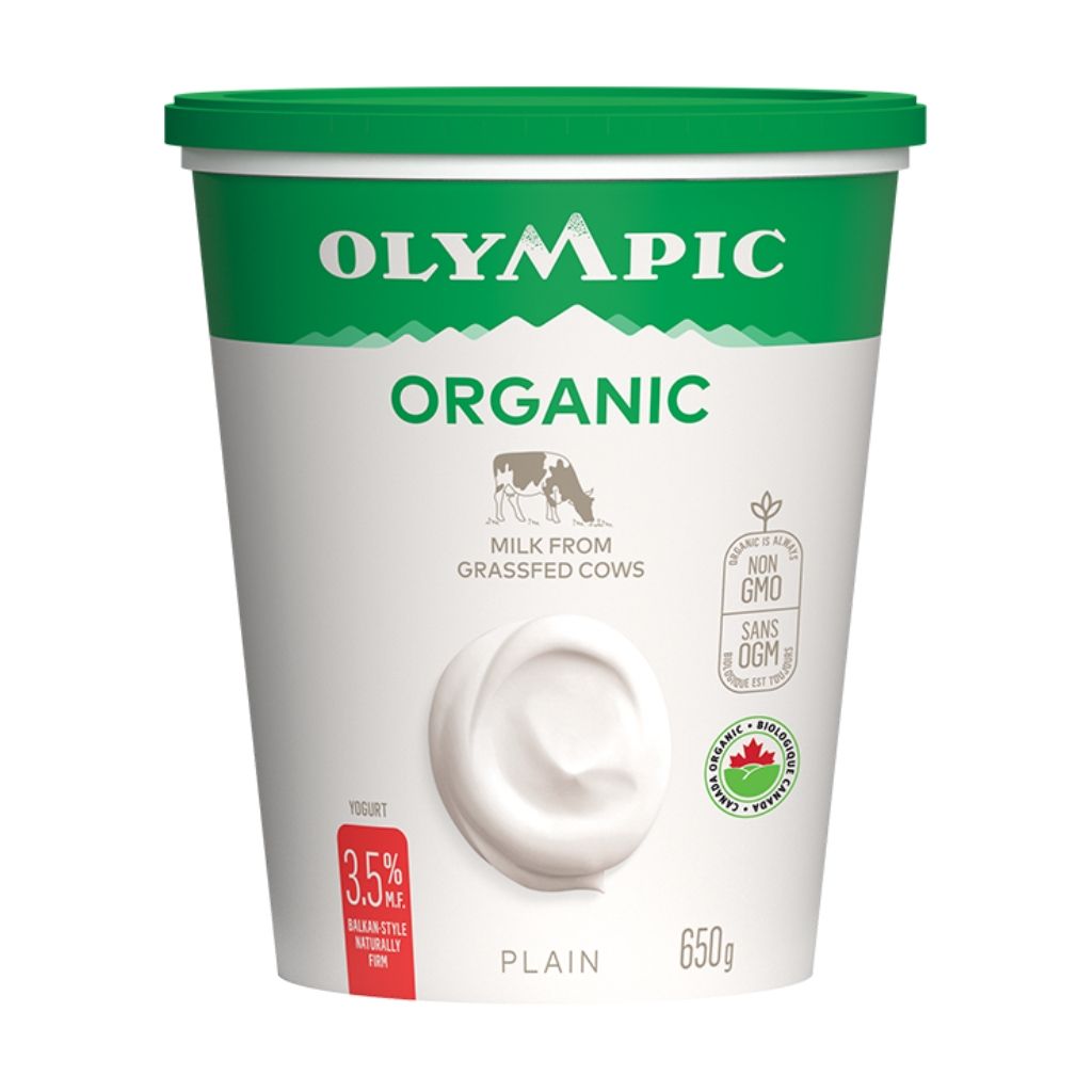 yogourt biologique 3.5% nature Olympic - La Boite à Grains