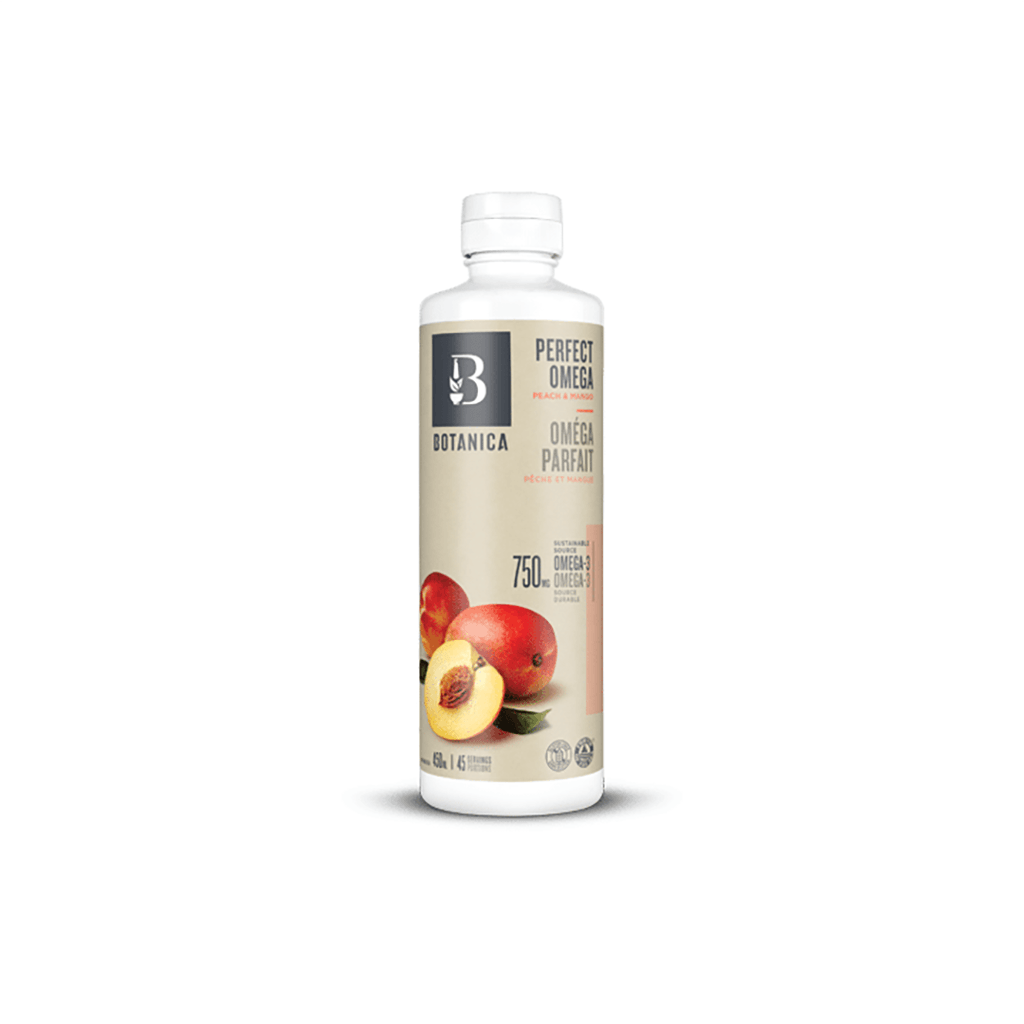 Oméga Parfait 750 mg Pêche et Mangue Botanica - La Boite à Grains