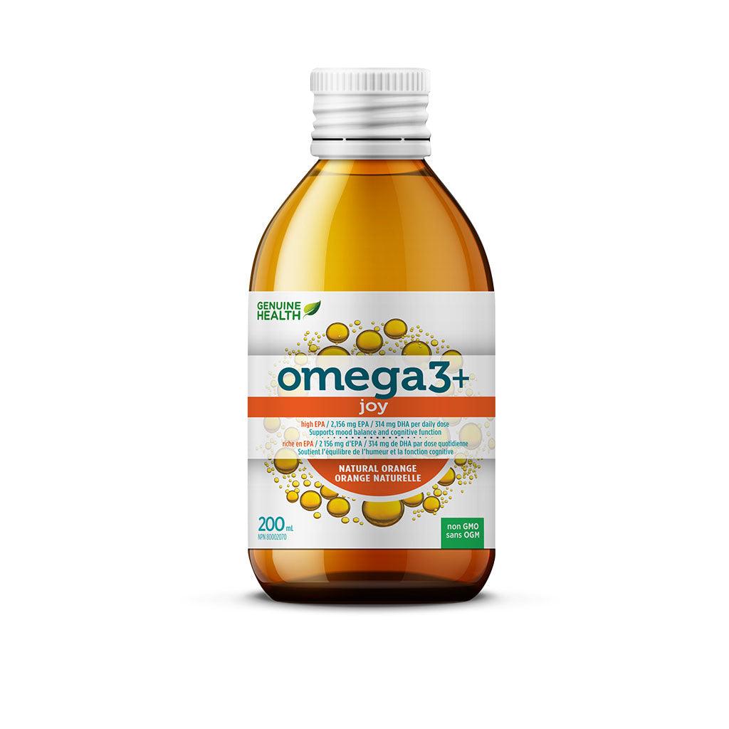 Omega3 + Joy Liquide Genuine Health - La Boite à Grains