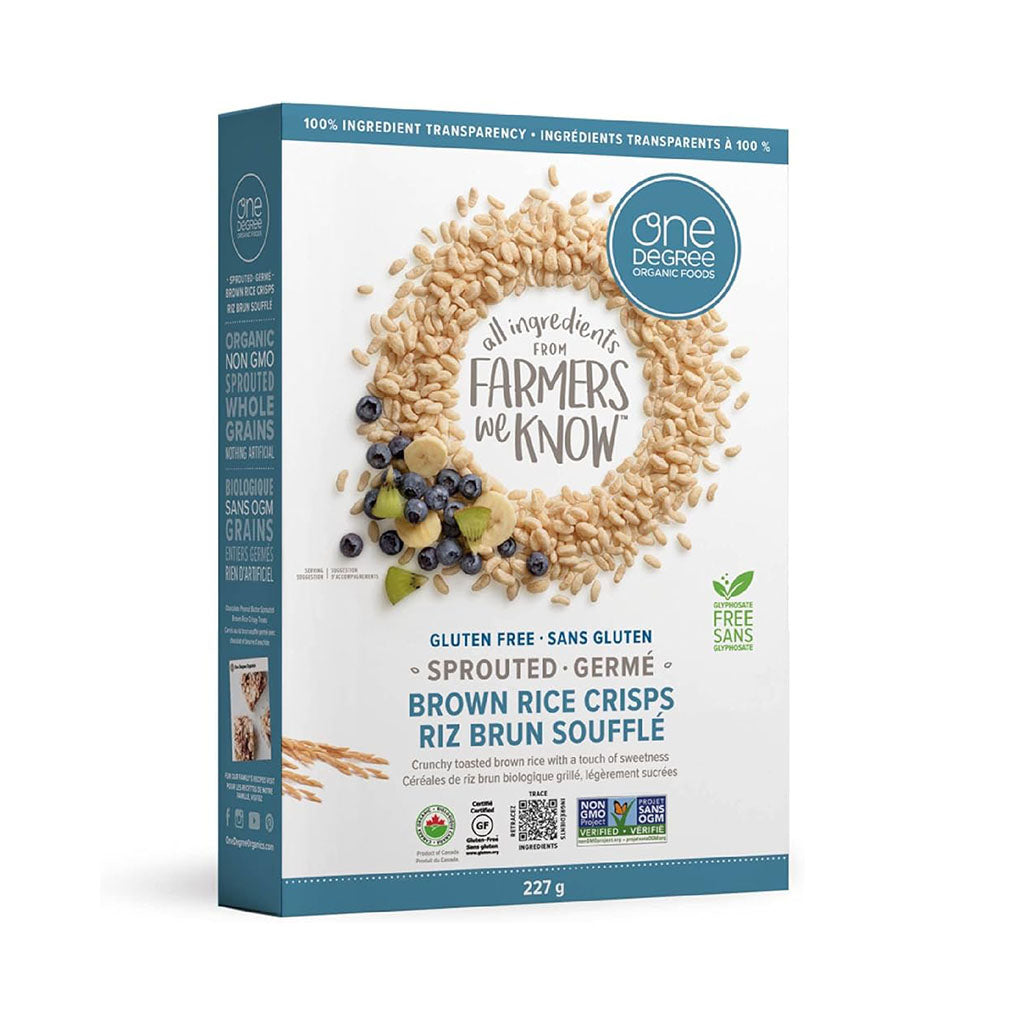 one degree céréales biologiques riz brun soufflé sans gluten - La Boite à Grains