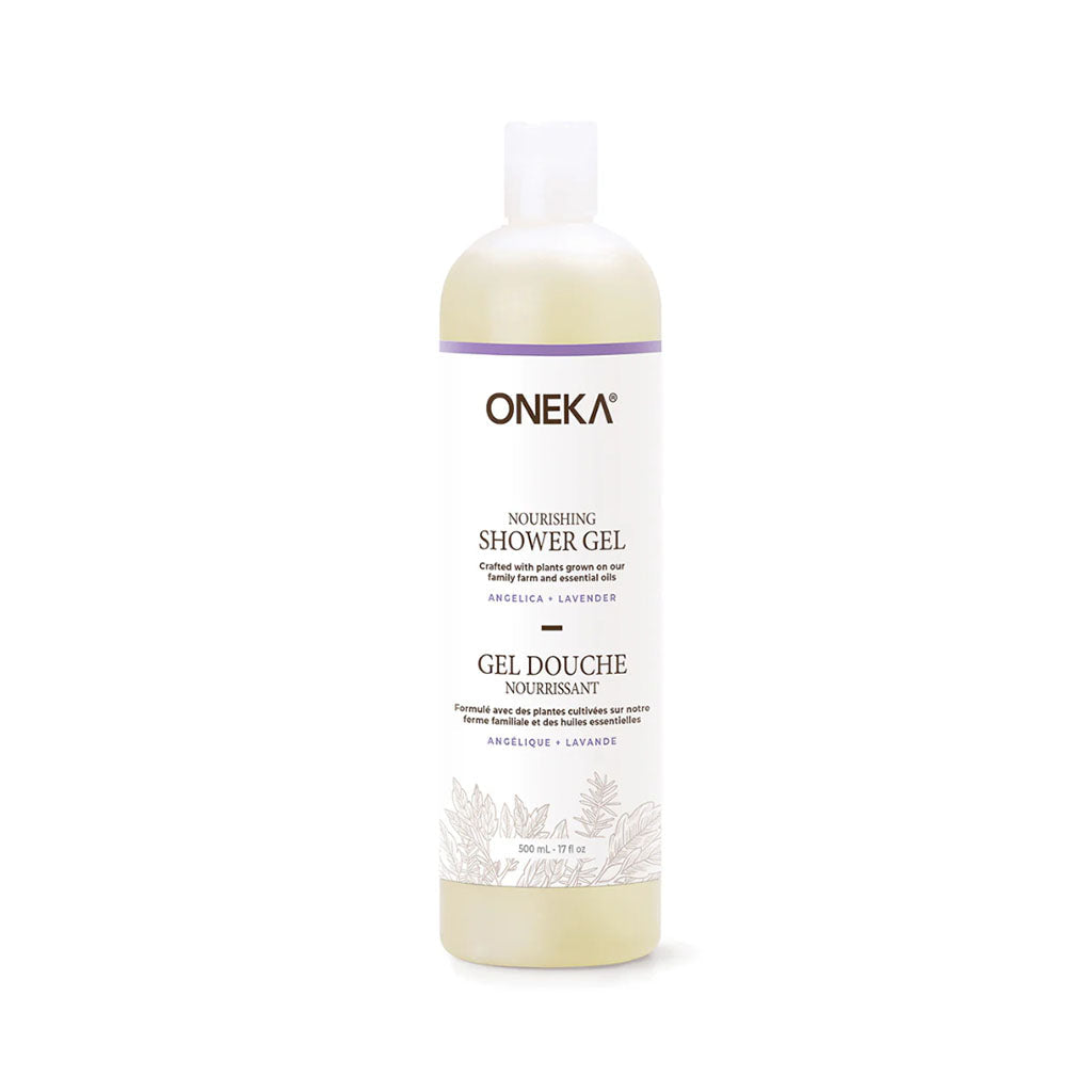 gel douche nourrissant angélique lavande Oneka - La Boite à Grains