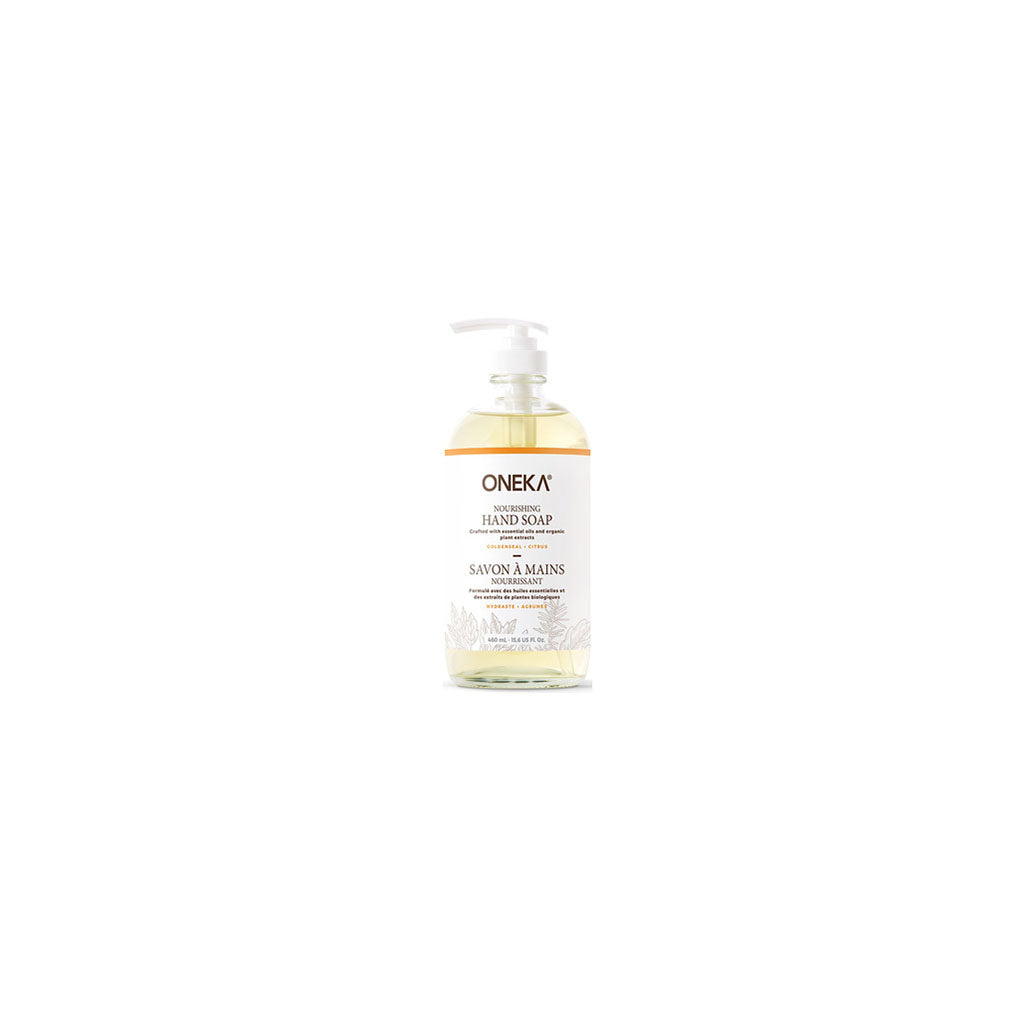 oneka savon à mains nourrissant hydraste & agrumes 460 ml - La Boite à Grains