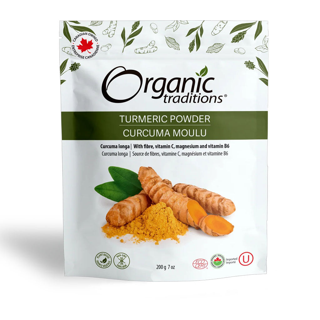 organic tradition curcuma moulu biologique 200 g - la boite à grains