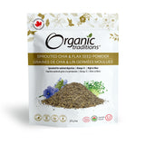 organic tradition graines de chia & lin germées moulues biologique 227 g - la boite à grains