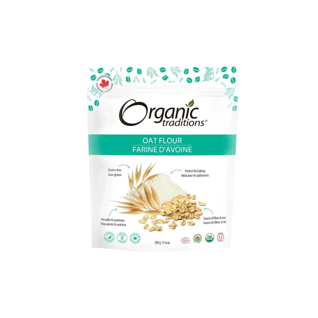 farine d'avoine biologique Organic Traditions - La Boite à Grains