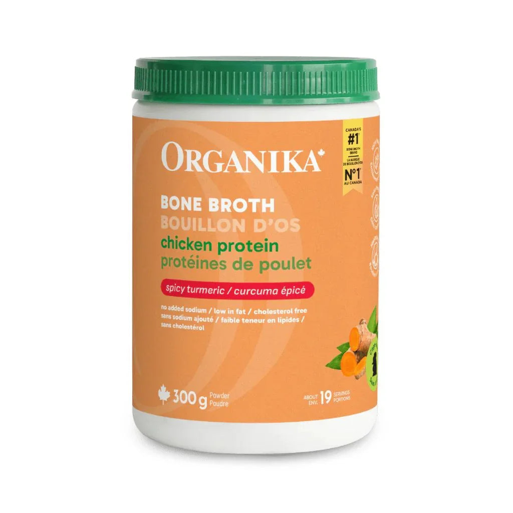 Organika bouillon protéines de poulet curcuna épicé - La Boite à Grains