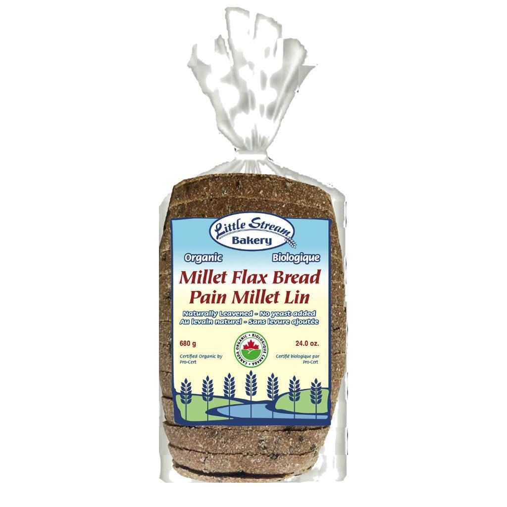 Pain Millet Lin Biologique au Levain Naturel Little Stream Bakery - La Boite à Grains
