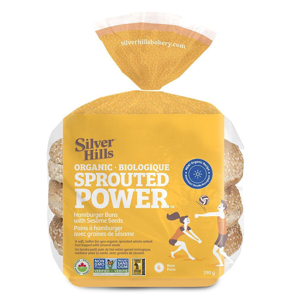 Hamburger Buns with Organic Sesame Seeds Sprouted Power