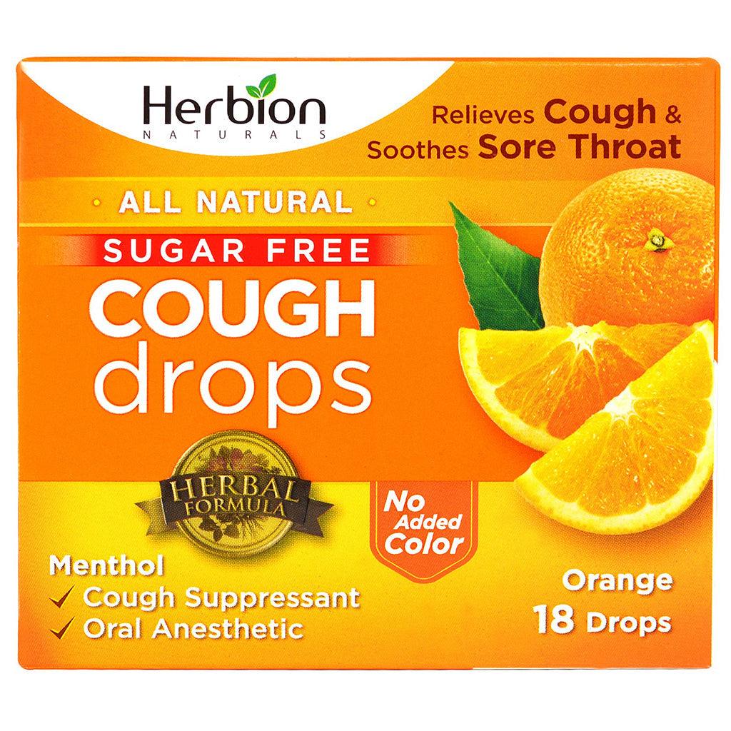 Pastilles Contre la Toux Orange Sans Sucre Herbion - La Boite à Grains