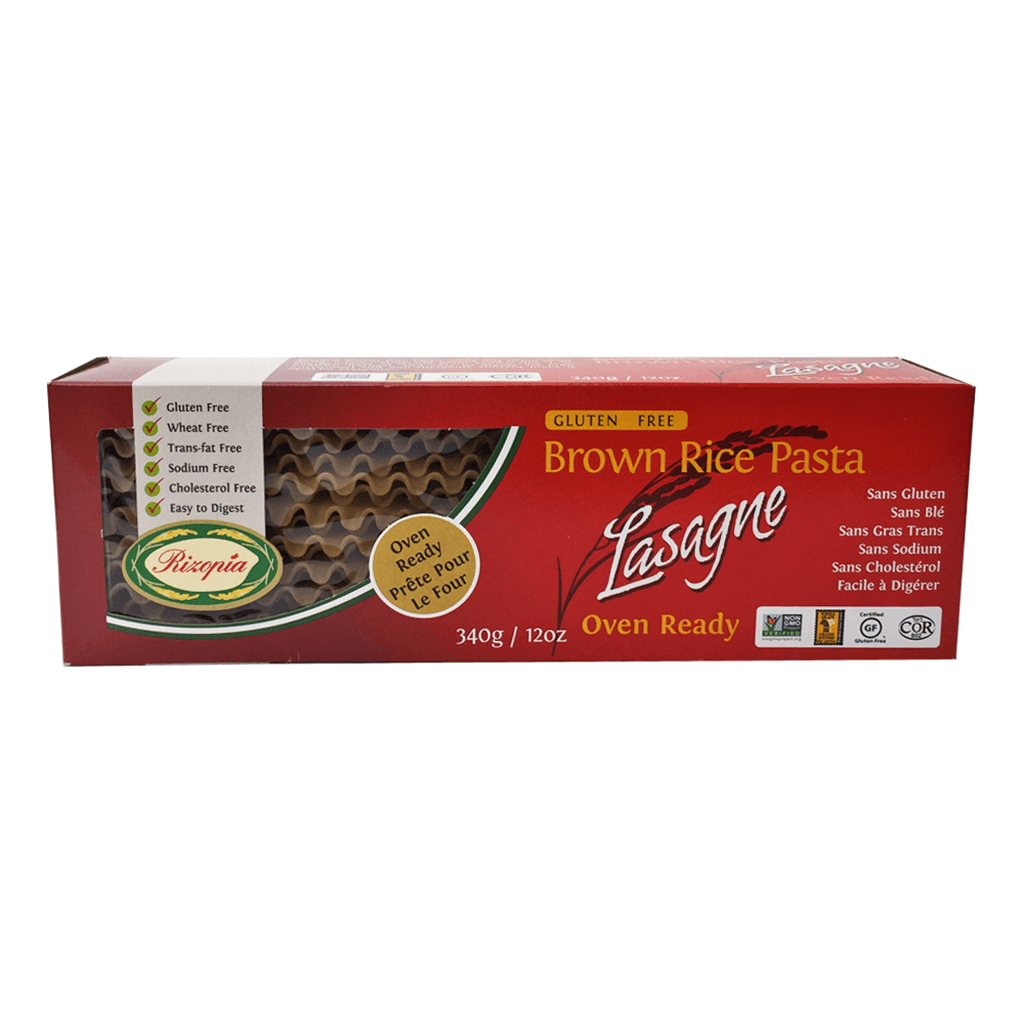 Pâtes à Lasagne Riz Brun Rizopia - La Boite à Grains