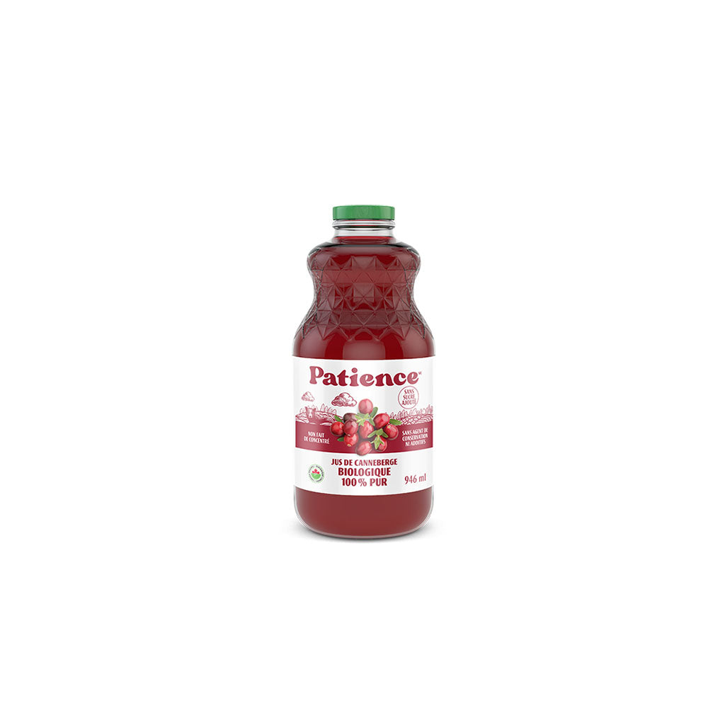 jus de canneberge biologique Patience - La Boite à Grains