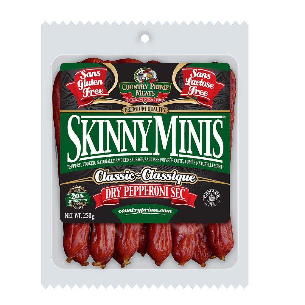 Pepperoni Sec Classique Skinny Minis Country Prime Meats - La Boite à Grains