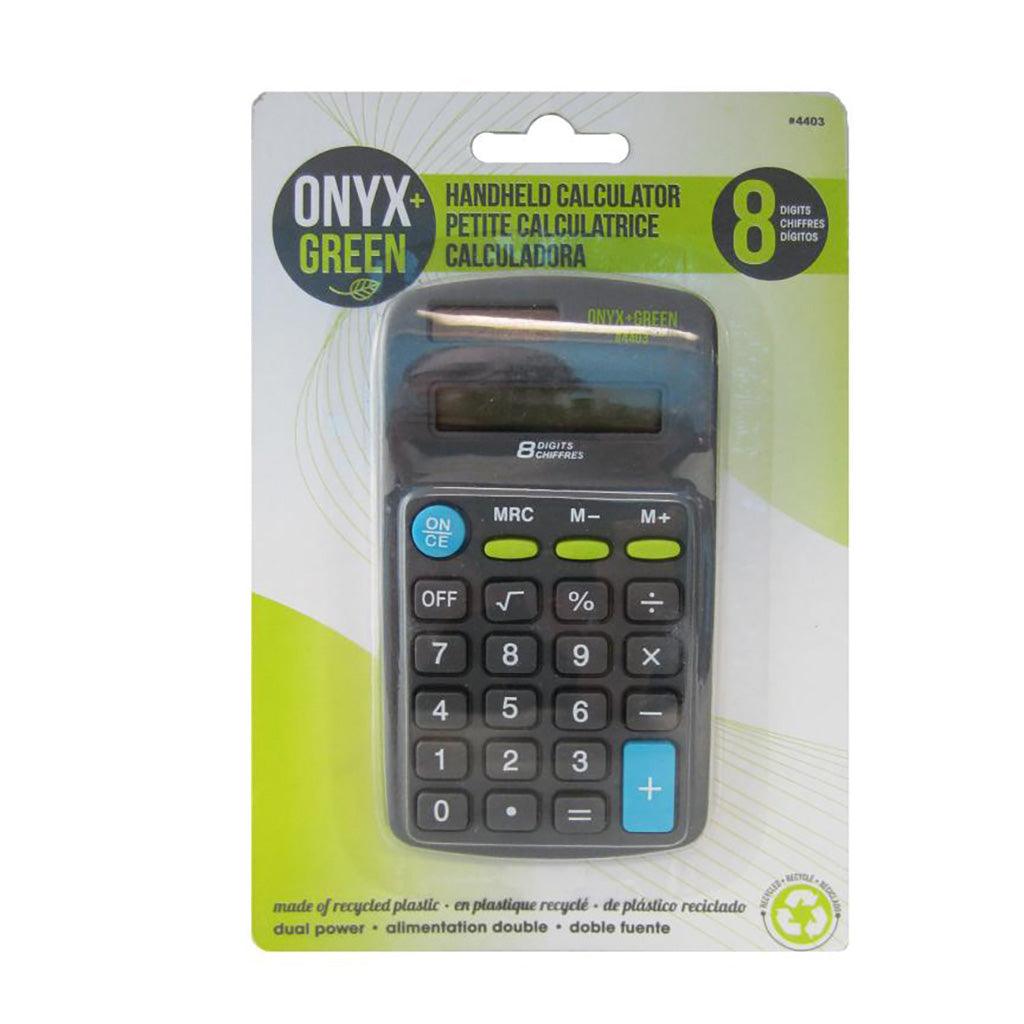 Petite Calculatrice Écoresponsable Onyx + Green - La Boite à Grains