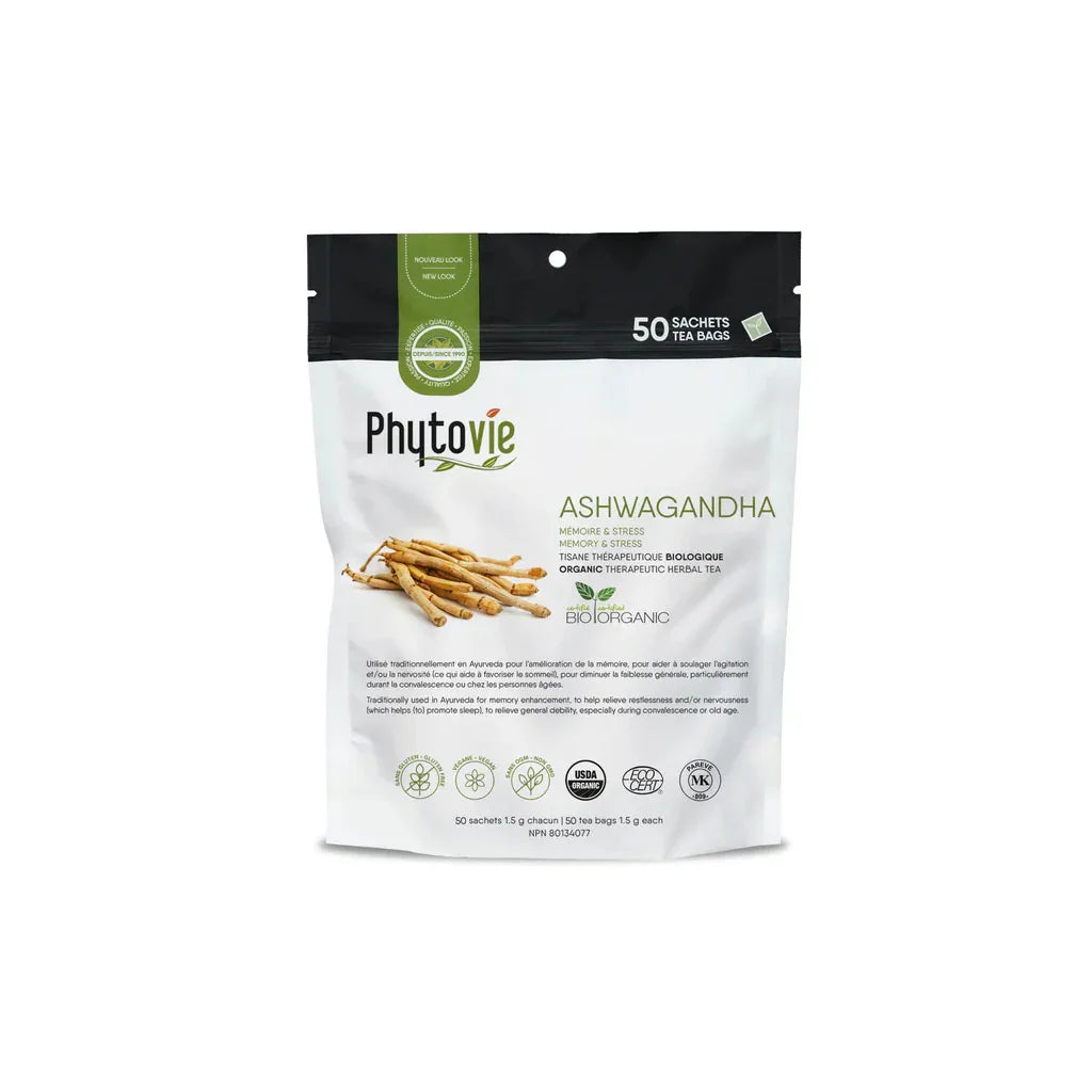 organic ashwagandha herbal tea Phytovie - La Boite à Grains