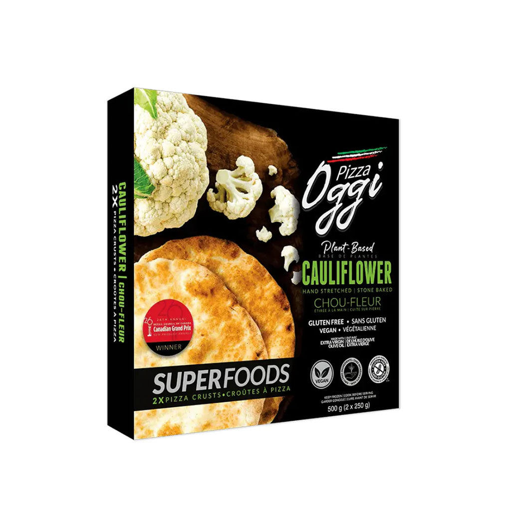 croûte à pizza chou-fleur sans gluten PIzza Oggi - La Boite à Grains
