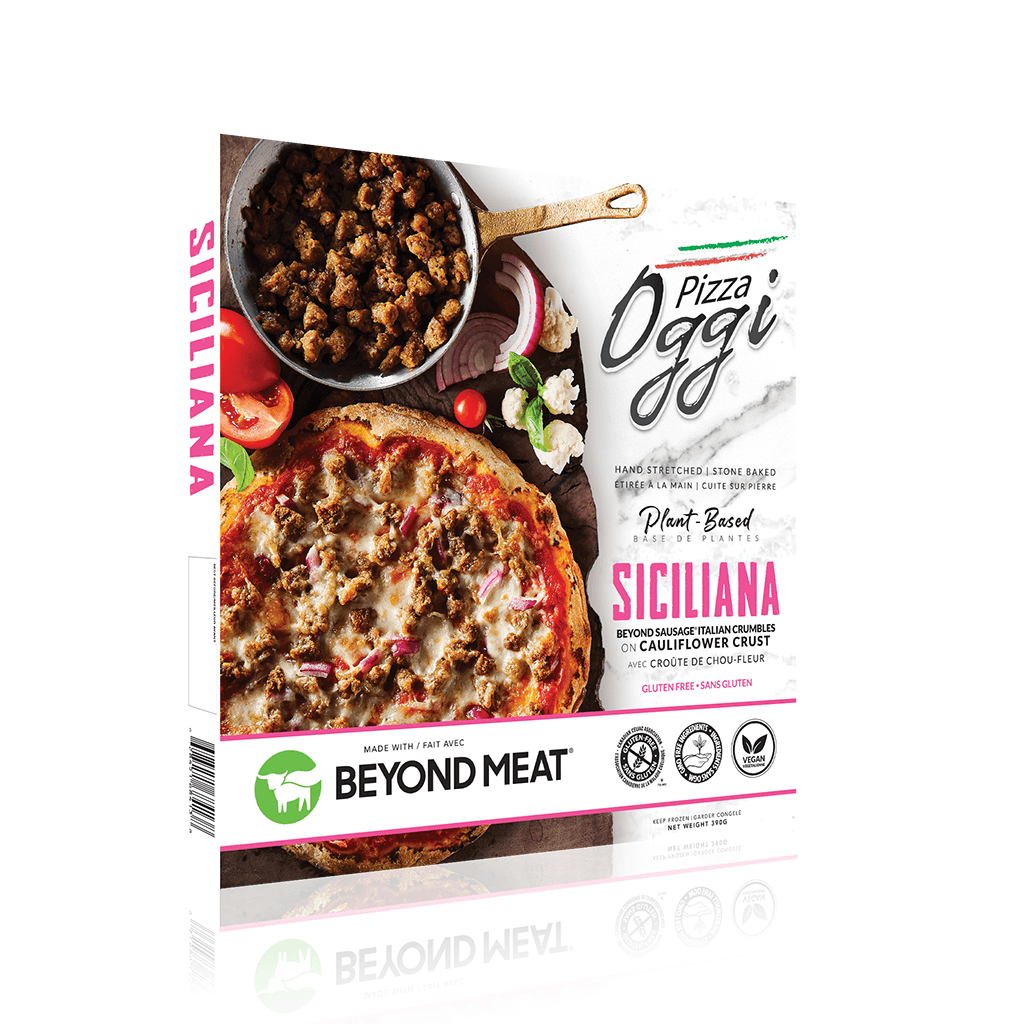 Pizza Siciliana Beyond Meat Sans Gluten Pizza Oggi - La Boite à Grains