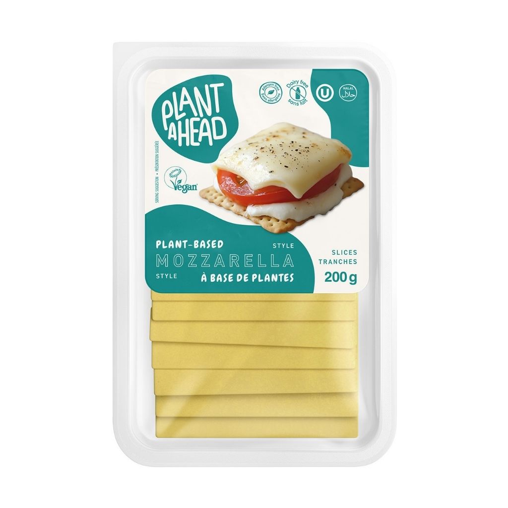 tranches de mozzarella à base de plantes Plant Ahead - La Boite à Grains