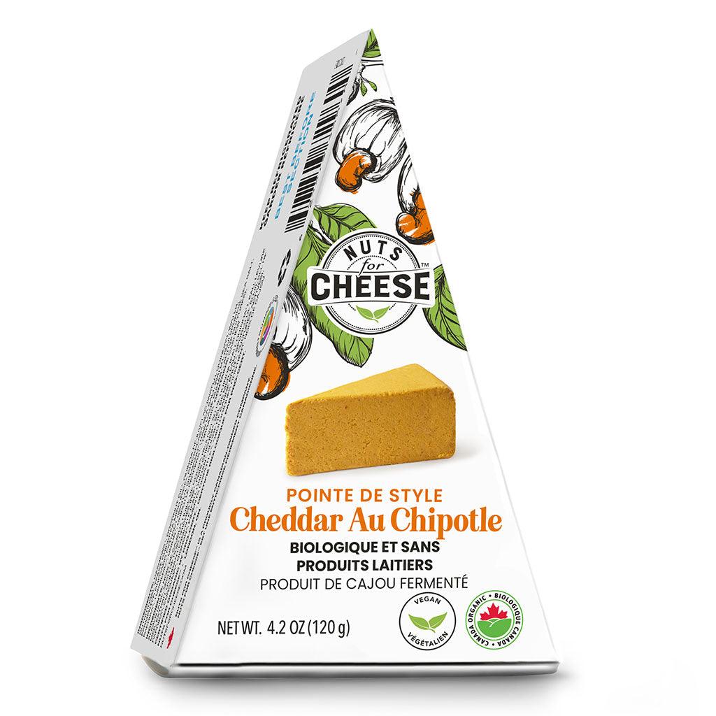 Pointe de Style Cheddar au Chipotle Biologique Nuts for Cheese - La Boite à Grains