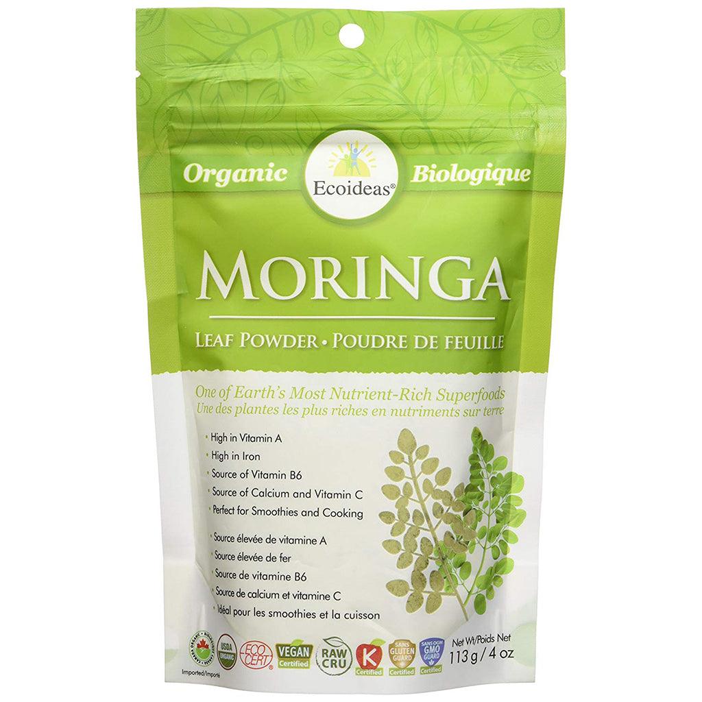 Poudre de Feuille Moringa Biologique Ecoideas - La Boite à Grains