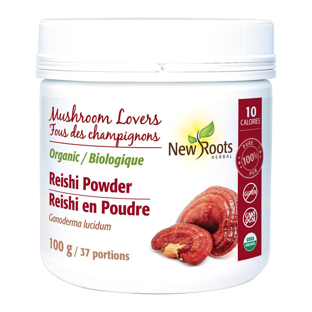 Poudre de Reishi Biologique New Roots Herbal - La Boite à Grains