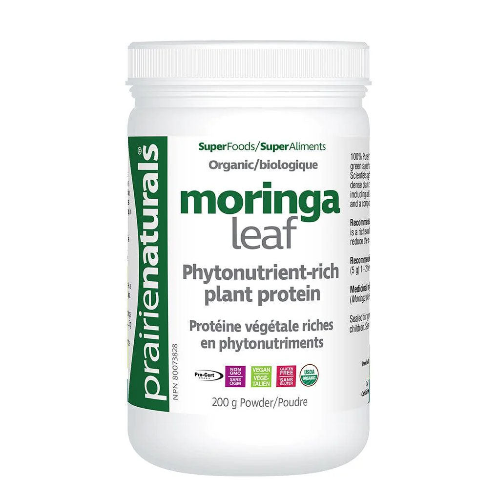 Prairie Naturals Moringa Biologique (Poudre) 200 g - La Boite à Grains