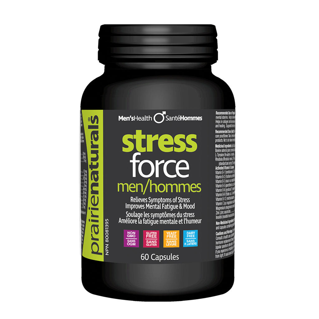 Prairie Naturals Stress Force Hommes 60 capsules - La Boite à Grains