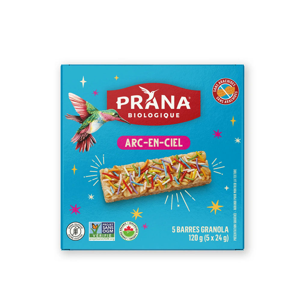 barres granola arc-en-ciel Prana - La Boite à Grains