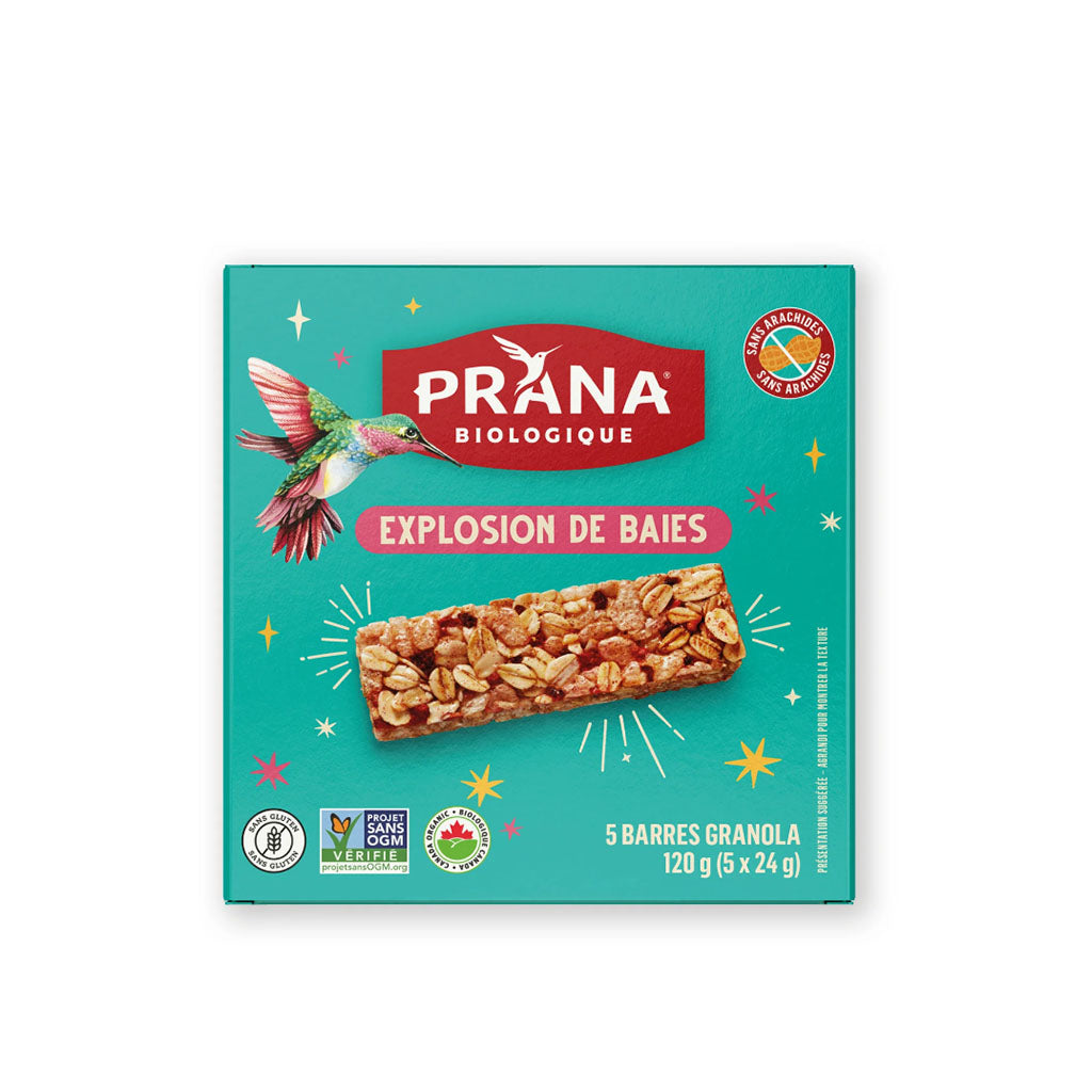 barres granola explosion de baies biologique Prana - La Boite à Grains