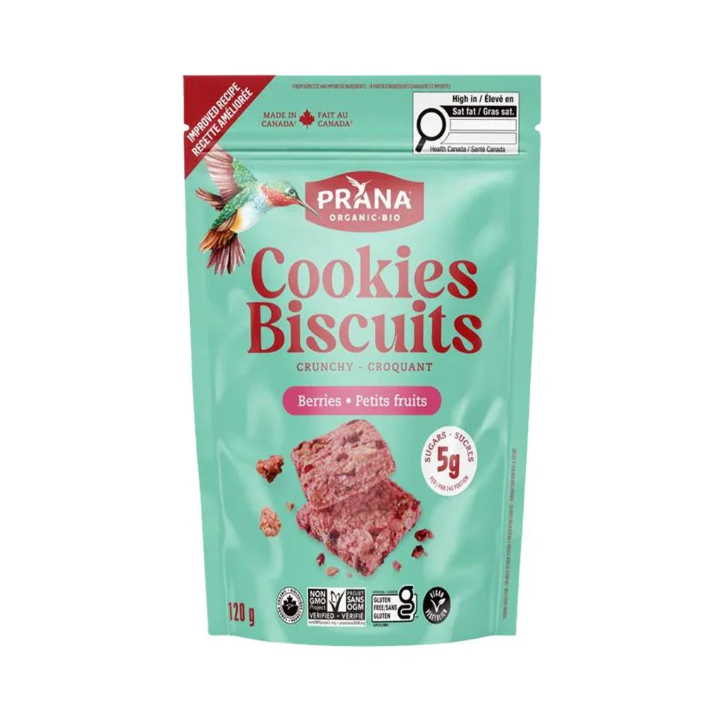 biscuits croquants petits fruits bio Prana - La Boite à Grains
