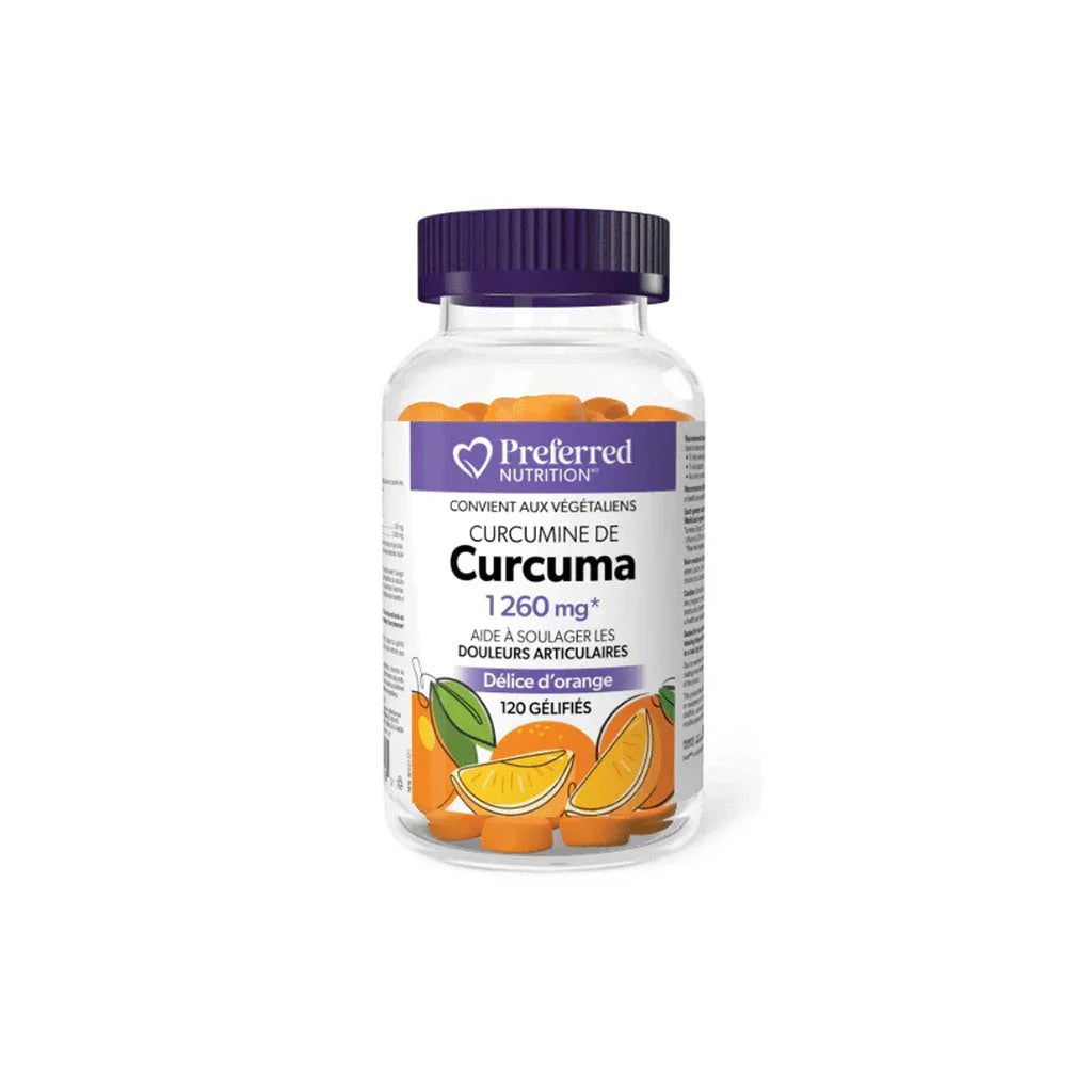 Preferred Nutrition Turmeric Curcumin Gummies - La Boite à Grains
