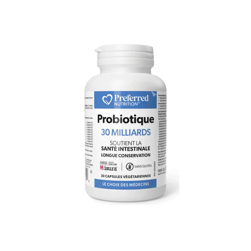 probiotics 30 billion Preferred Nutrition - La Boite à Grains