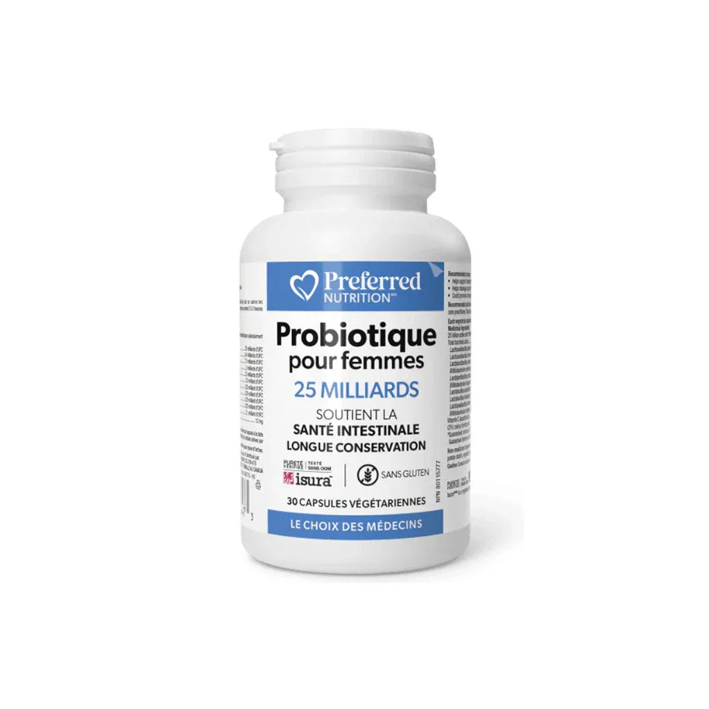 probiotics for women 25 billion Preferred Nutrition - La Boite à Grains