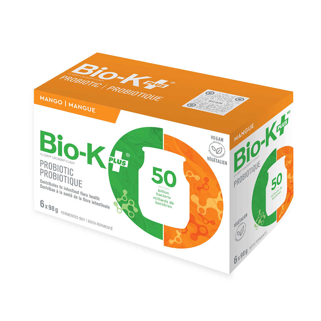 Probiotique Mangue à Boire Bio-K+ - La Boite à Grains