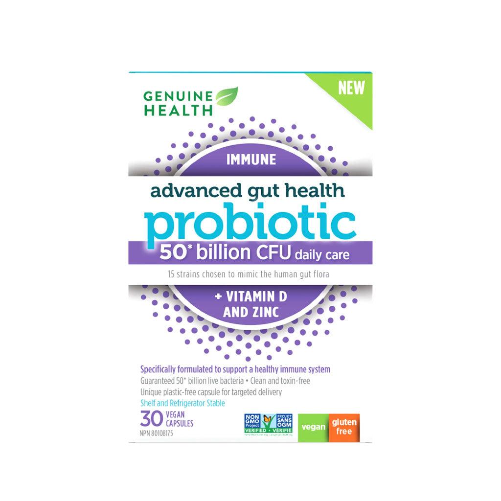 Probiotique Santé Intestinale Évoluée Santé Immunitaire Genuine Health - La Boite à Grains