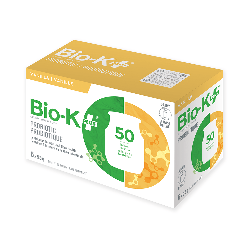 Probiotique Vanille à Boire Bio-K+ - La Boite à Grains