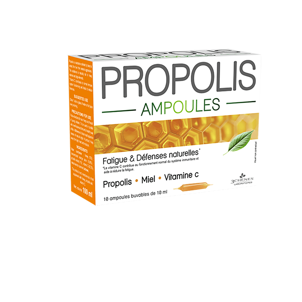 Propolis Ampoules Laboratoires 3 Chênes - La Boite à Grains